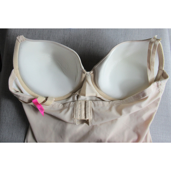 Maidenform Bra Corset Top Womens 38D Nude Lace Slimming Body Shaper Underwire - Picture 6 of 11